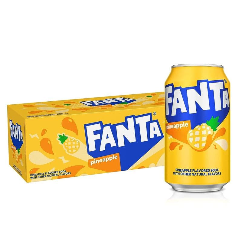 Fanta Boisson Gazeuse Ananas 355ml/ Fanta Sparkling Beverage Pineapple 355ml