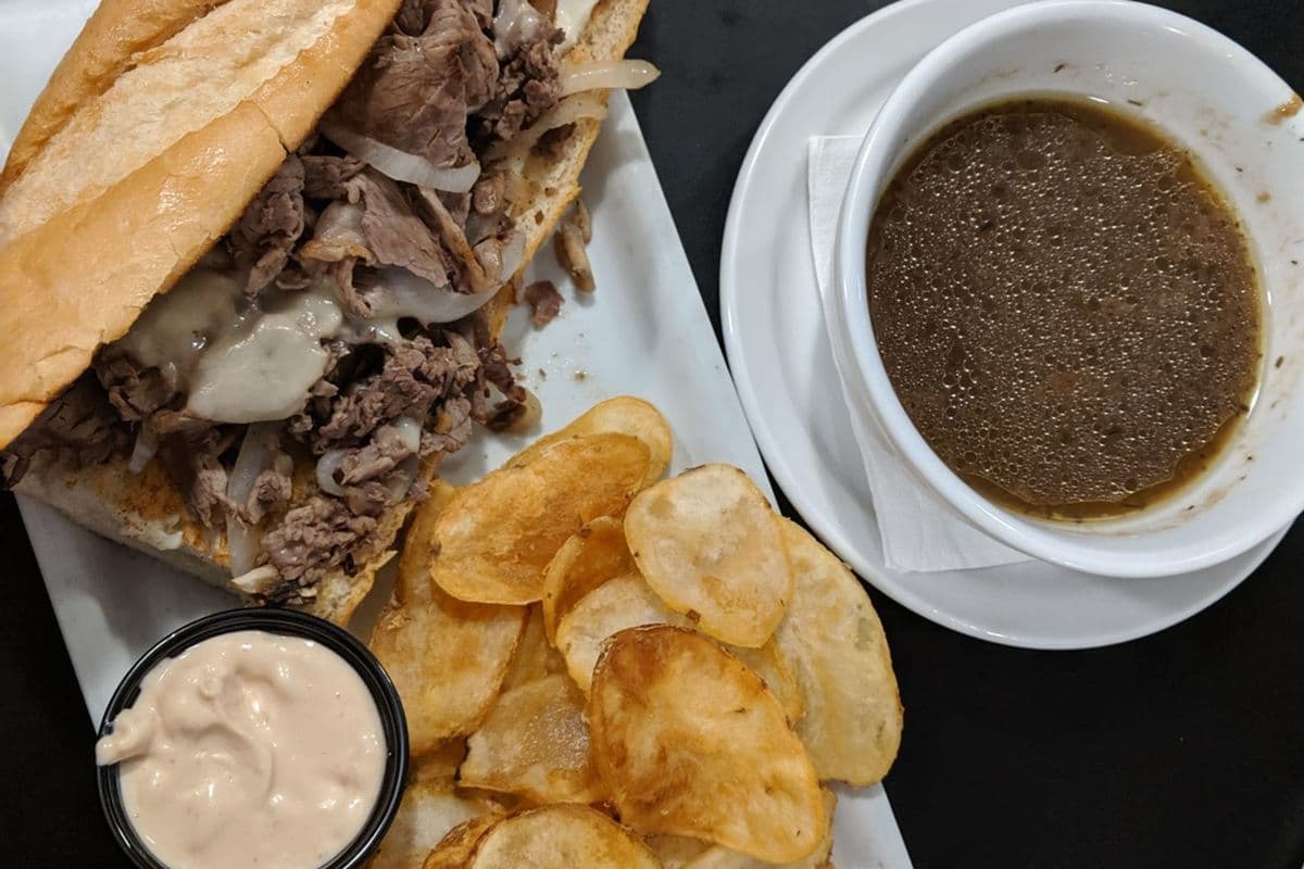 French Beef Dip Sandwich