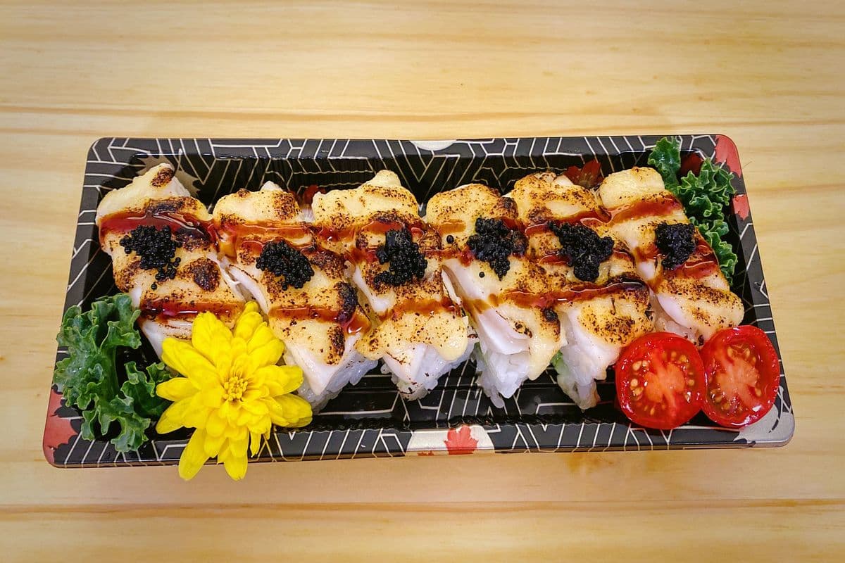 Aburi White Tuna Pressed Sushi (6 pcs)
