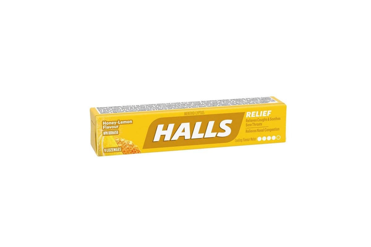 Halls Honey Lemon 9pcs