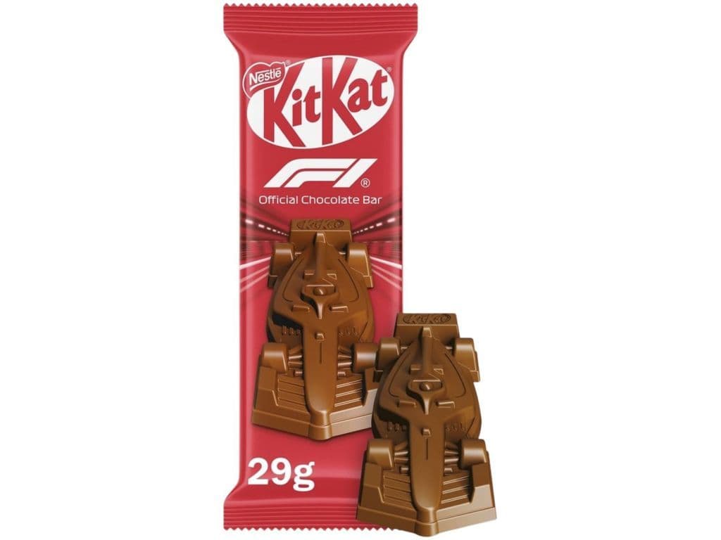 Nestle KitKat F1 Race Car Crunchy Milk Chocolate Bar UK 29g