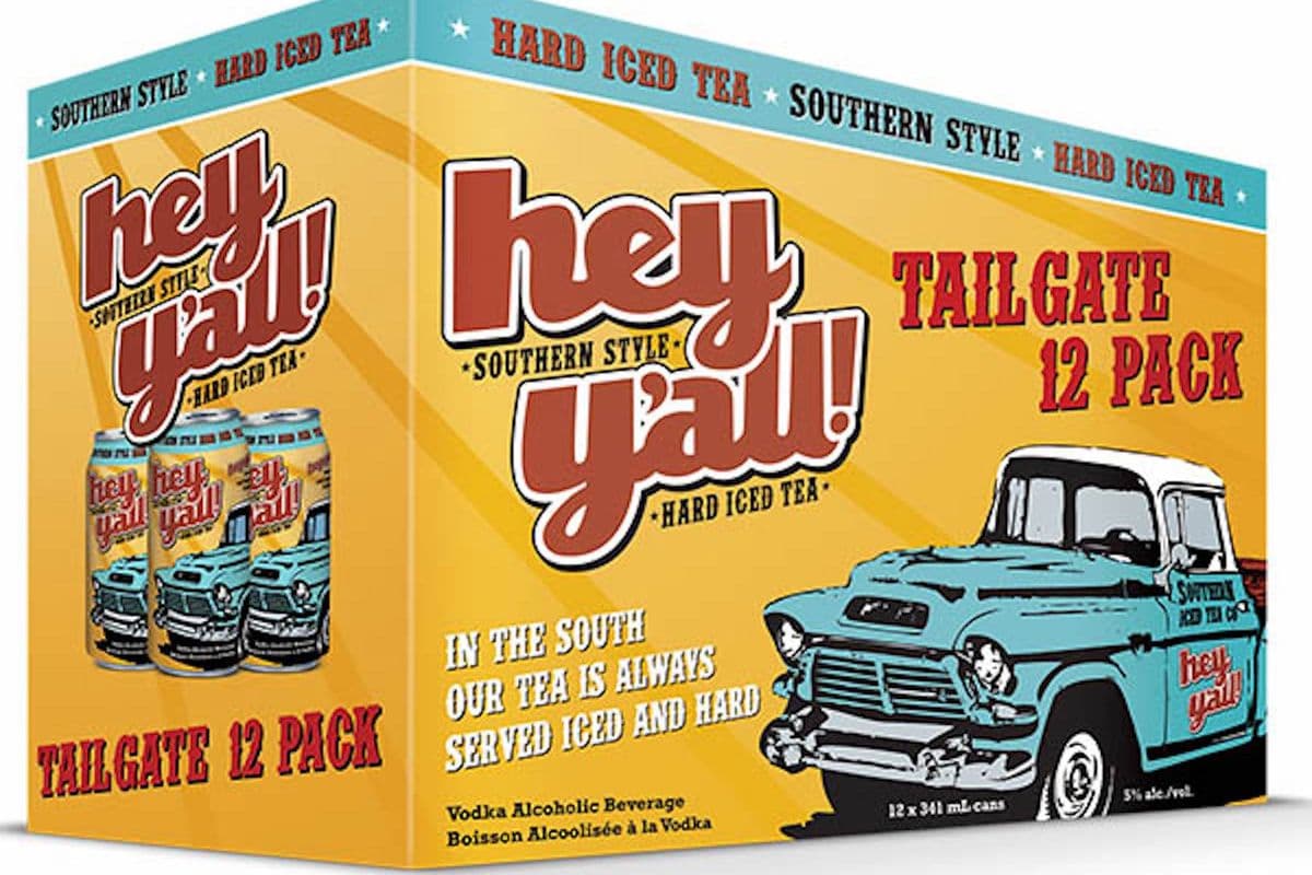 HEY YA'LL HARD ICED TEA TALL GATE 12 CAN (12 x 355ML)