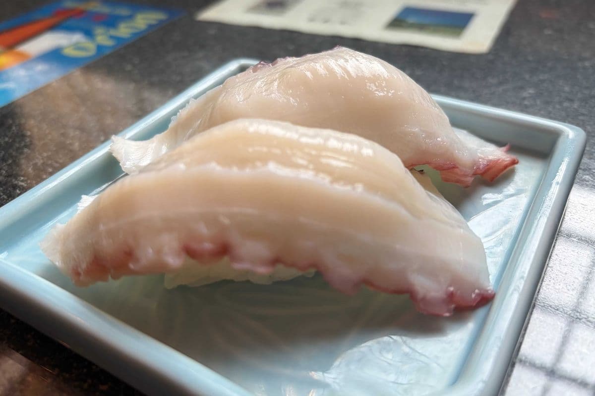 Steamed Octopus (Tako) Nigiri