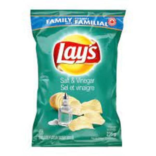 Lay's Croustilles Sel et Vinaigre 220g/ Lay's Potato Chips Salt & Vinegar 220g