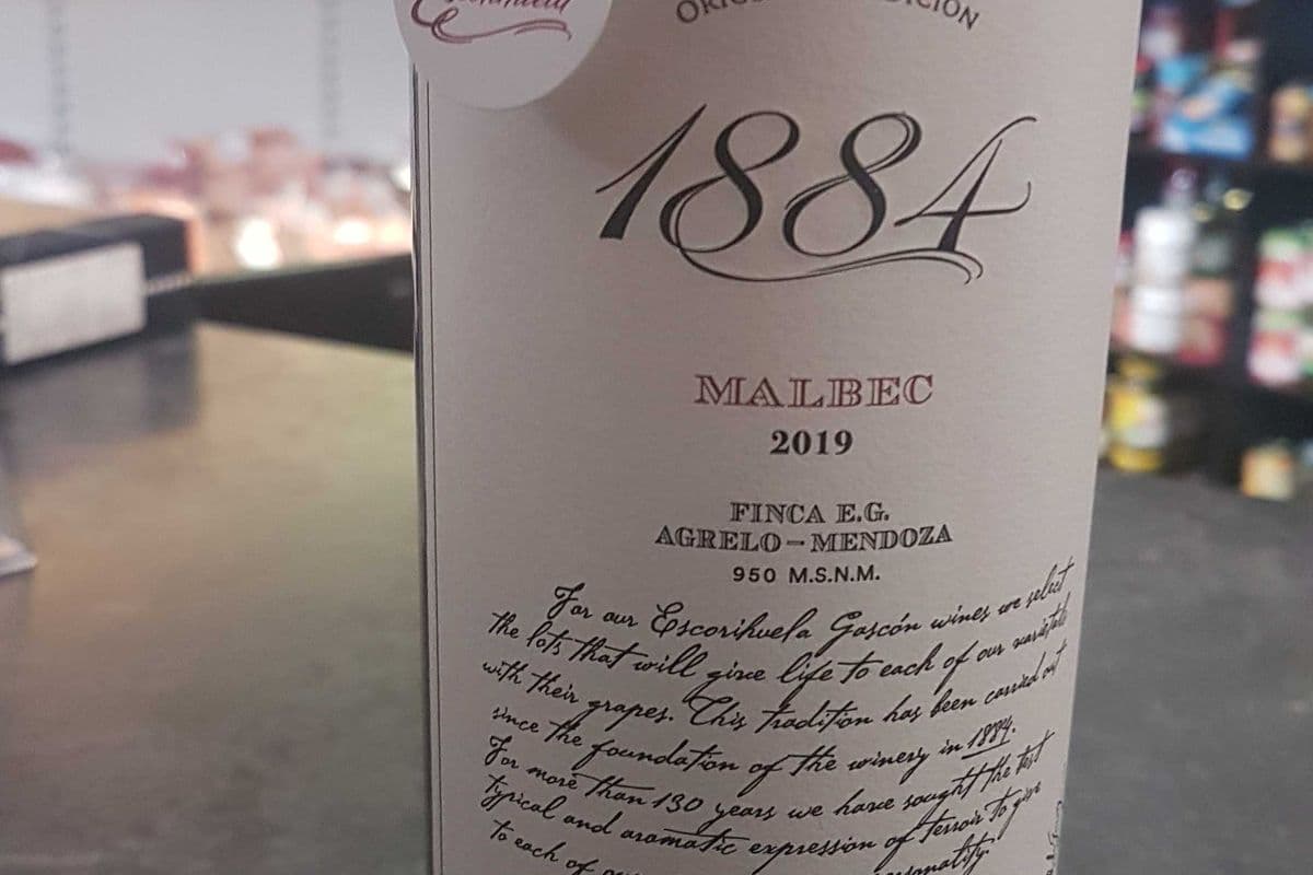 1884 Estate Grown Malbec (750 ml) (1 x 750ml)
