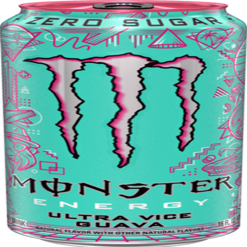 Monster Boisson Énergisante  Mangue Ultra Goyave  473ml/ Monster Energy Drink Ultra Vice Guava  473ml