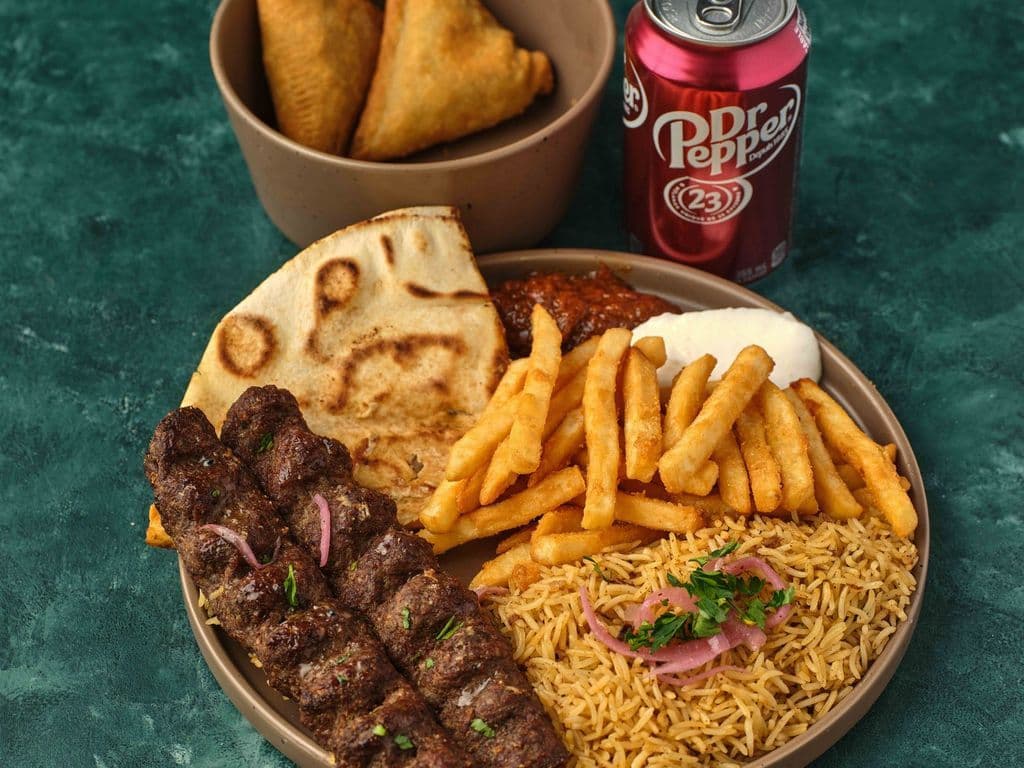 Kebab Combo Rice and Fries
