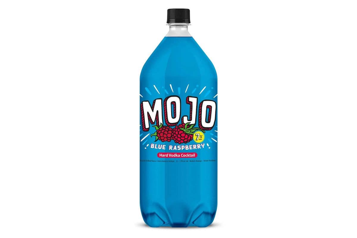 Mojo Blue Raspberry Hard Vodka Soda Drink 2L (1 x 2L)