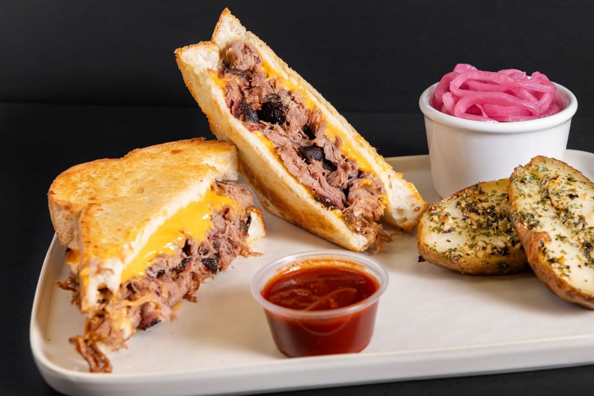 Pulled Pork Grilled Cheese