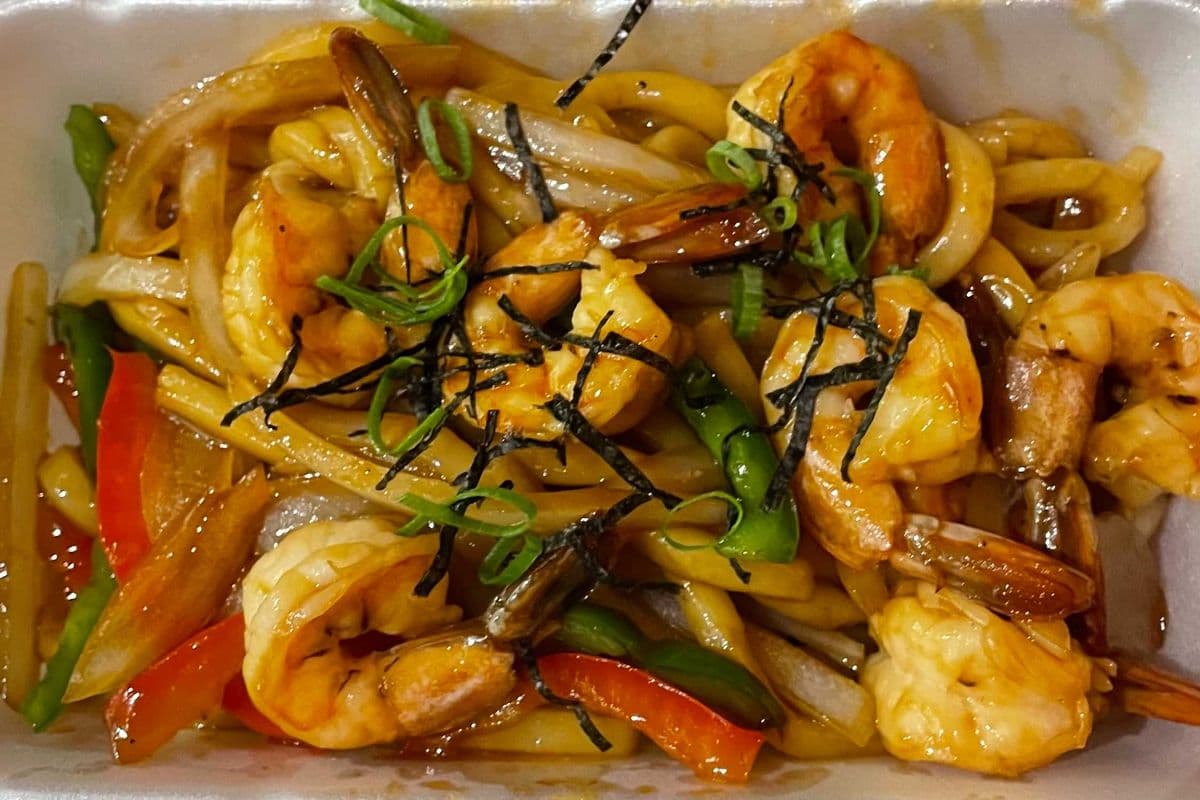 N2) Shrimp Yaki Udon
