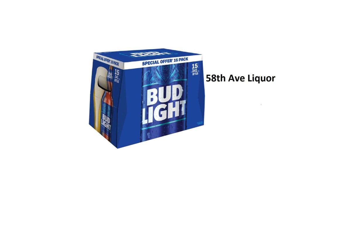 BUD LIGHT 15 BOTTLES (1 x 15x341ML)