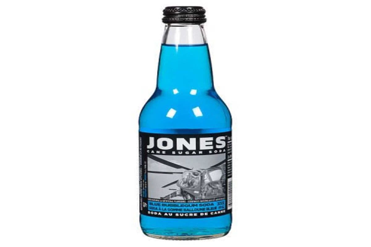 Jones Cane Sugar Soda- Blue Bubblegum (355 ml)