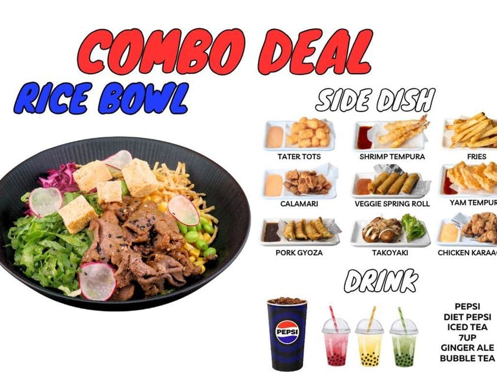 Beef Yakiniku Rice Bowl Combo