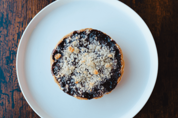 Saskatoon Berry Crumble Tart