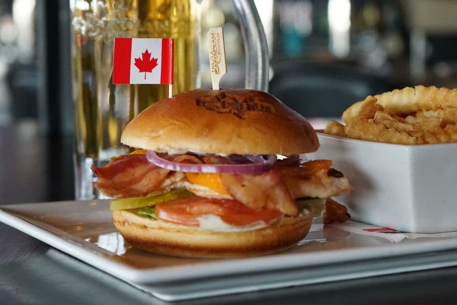 Rocky Mountain Chicken Club Burger