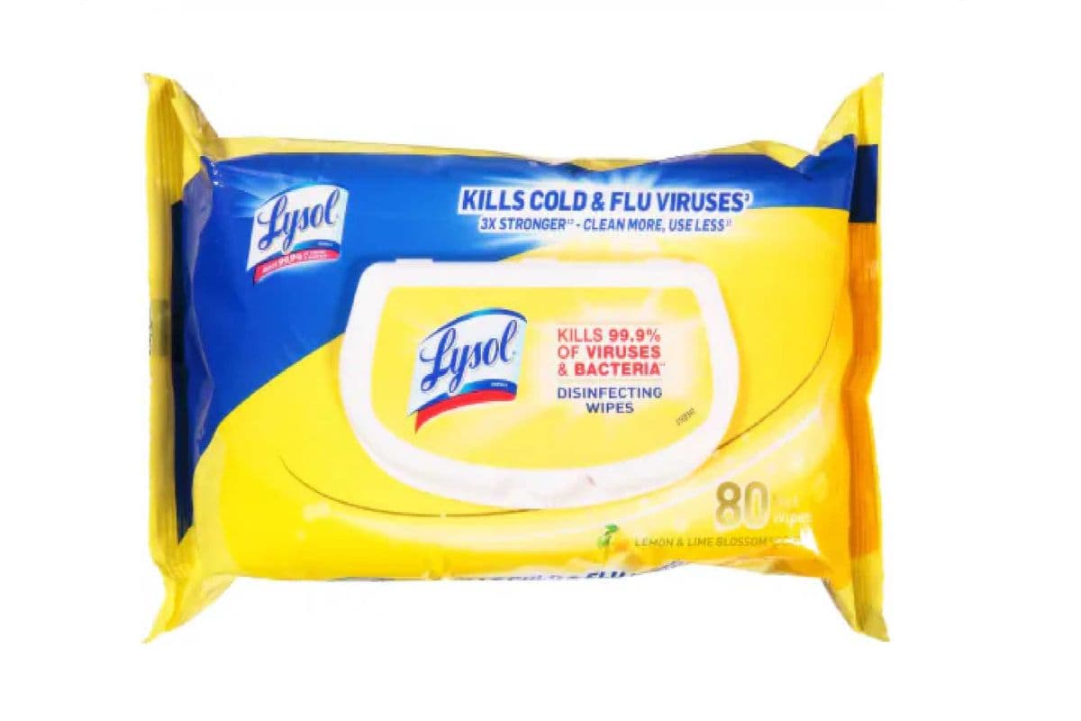 Lysol Disinfecting Wipes Lemon & Lime (75 Wipes)