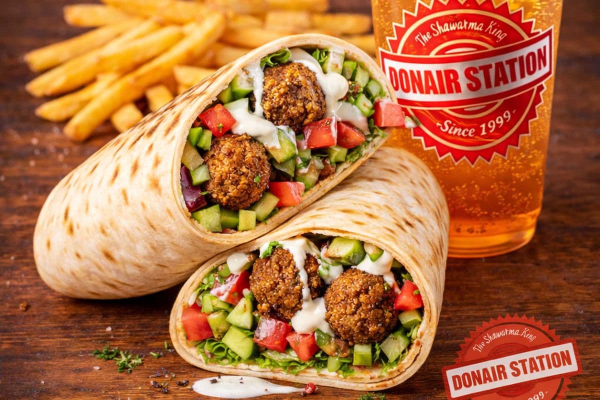 Large Falafel wrap Combo