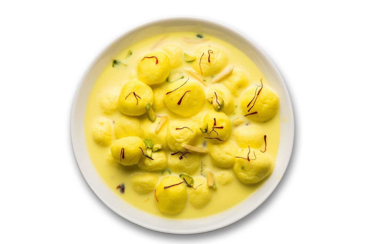 Kesar (Saffron) Rasmalai