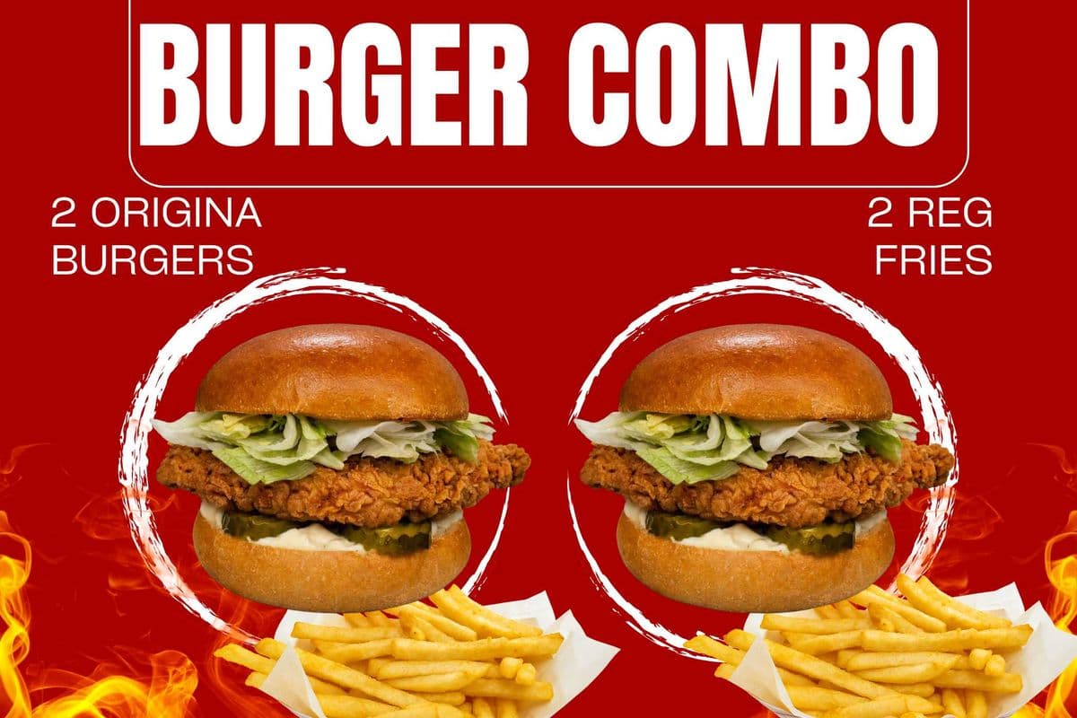 2 Original Chicken Burger 2 Reg Fries