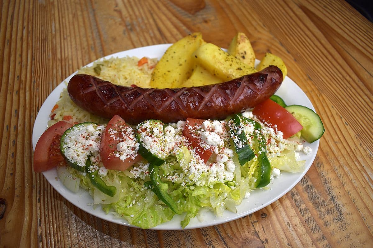 Loukaniko (Sausage) Dinner