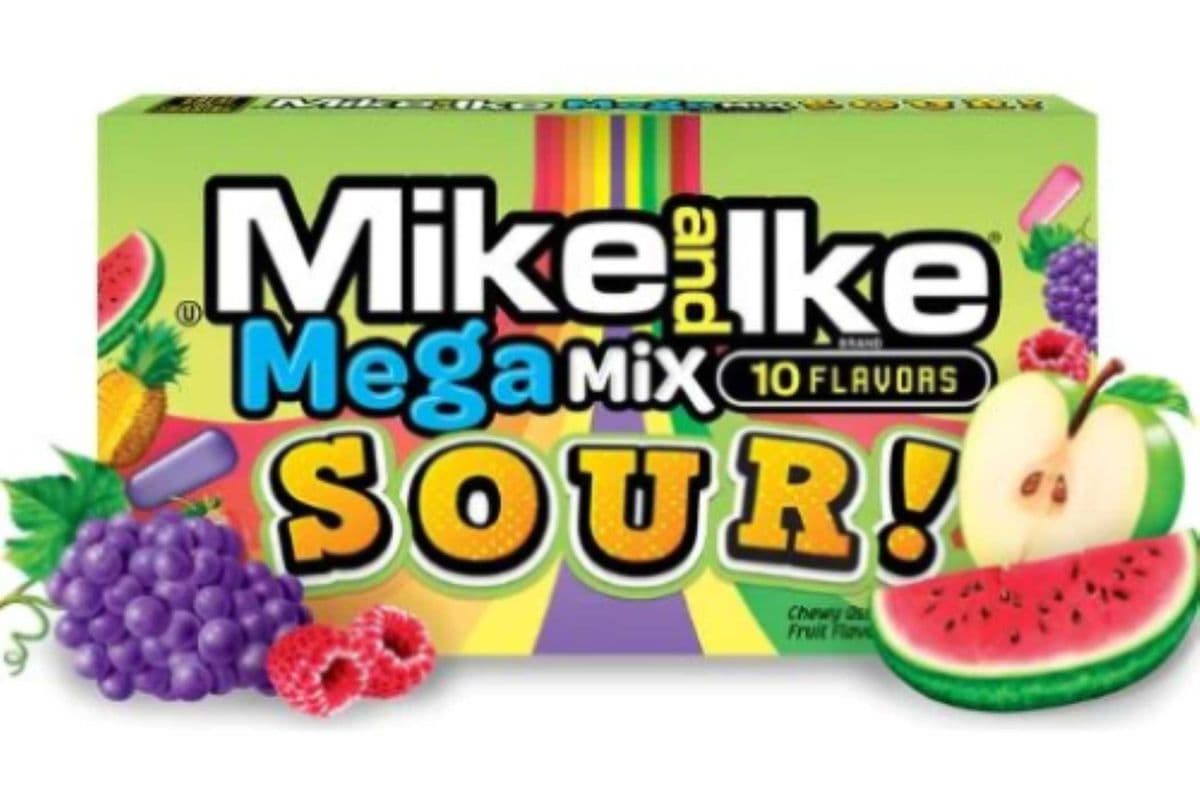 Mike and Ike - Mega Mix Sour - 10 Flavors 141g