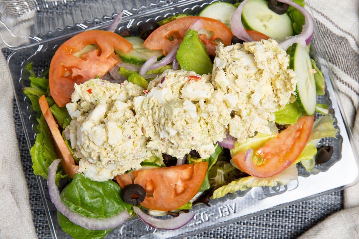 Salad With Egg Salad And Your Choice Of Veggies