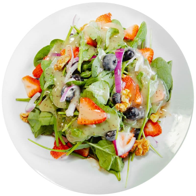 Berry Walnut Spinach Salad