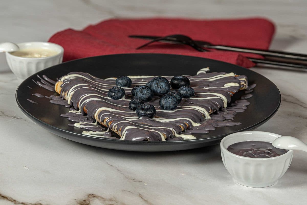 Blueberry crepe