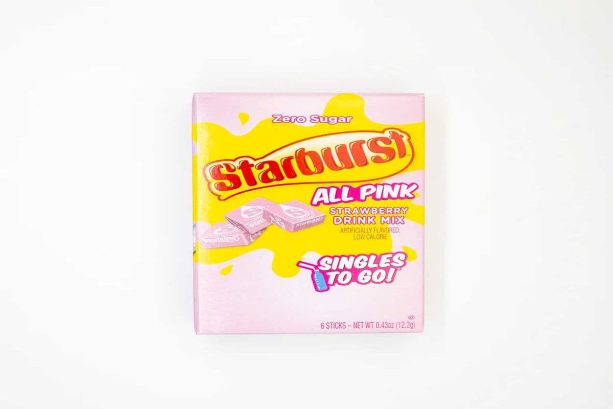 Singles to Go Starburst All Pink Zero Sugar (6 Sticks)