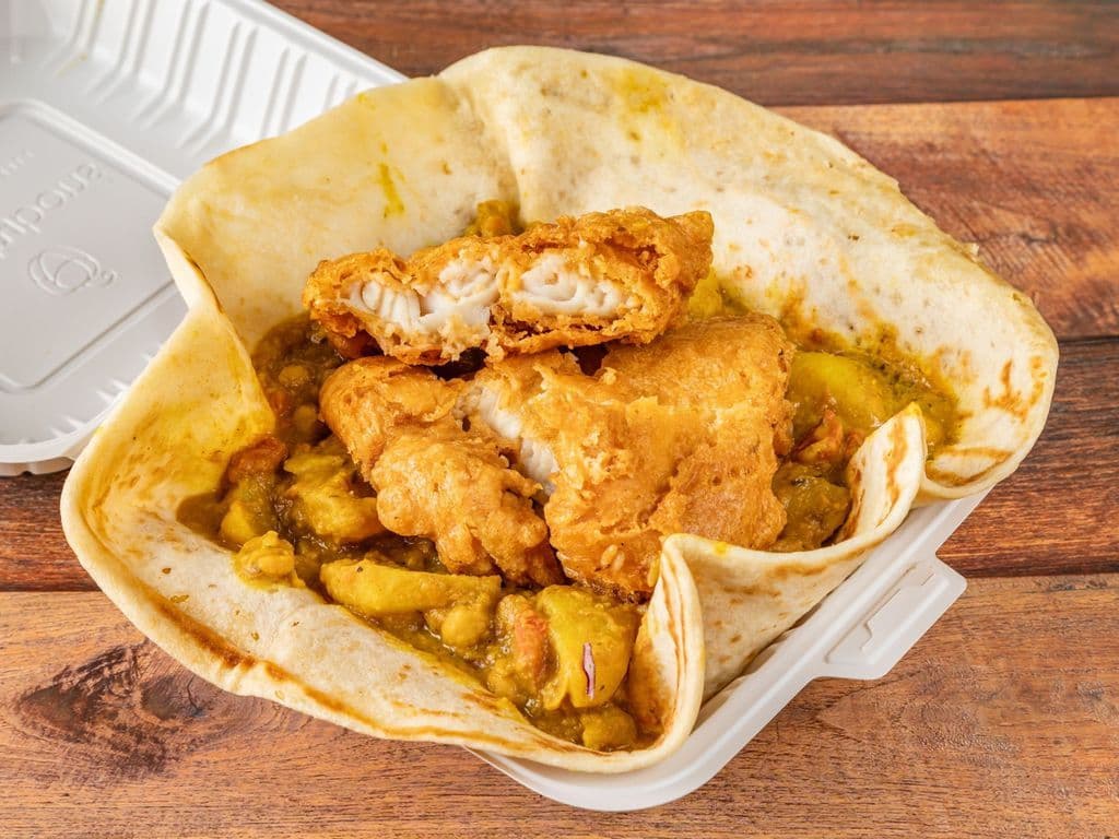 Cajun Fish Roti