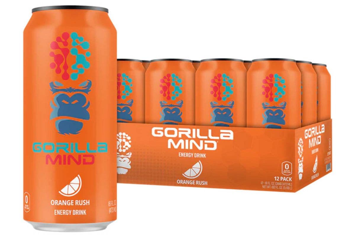 ORANGE RUSH Gorilla Mind Energy Drink (473 ML)