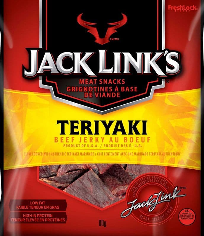 Jack Link's Beef Jerky Teriyaki 80g/ Jack Link's Teriyaki Beef Jerky