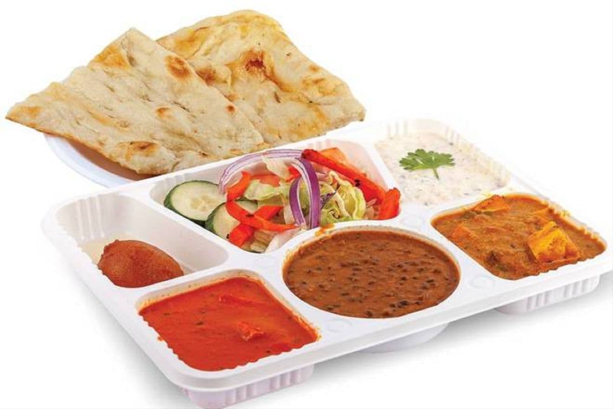 Veg Thali with Butter Naan