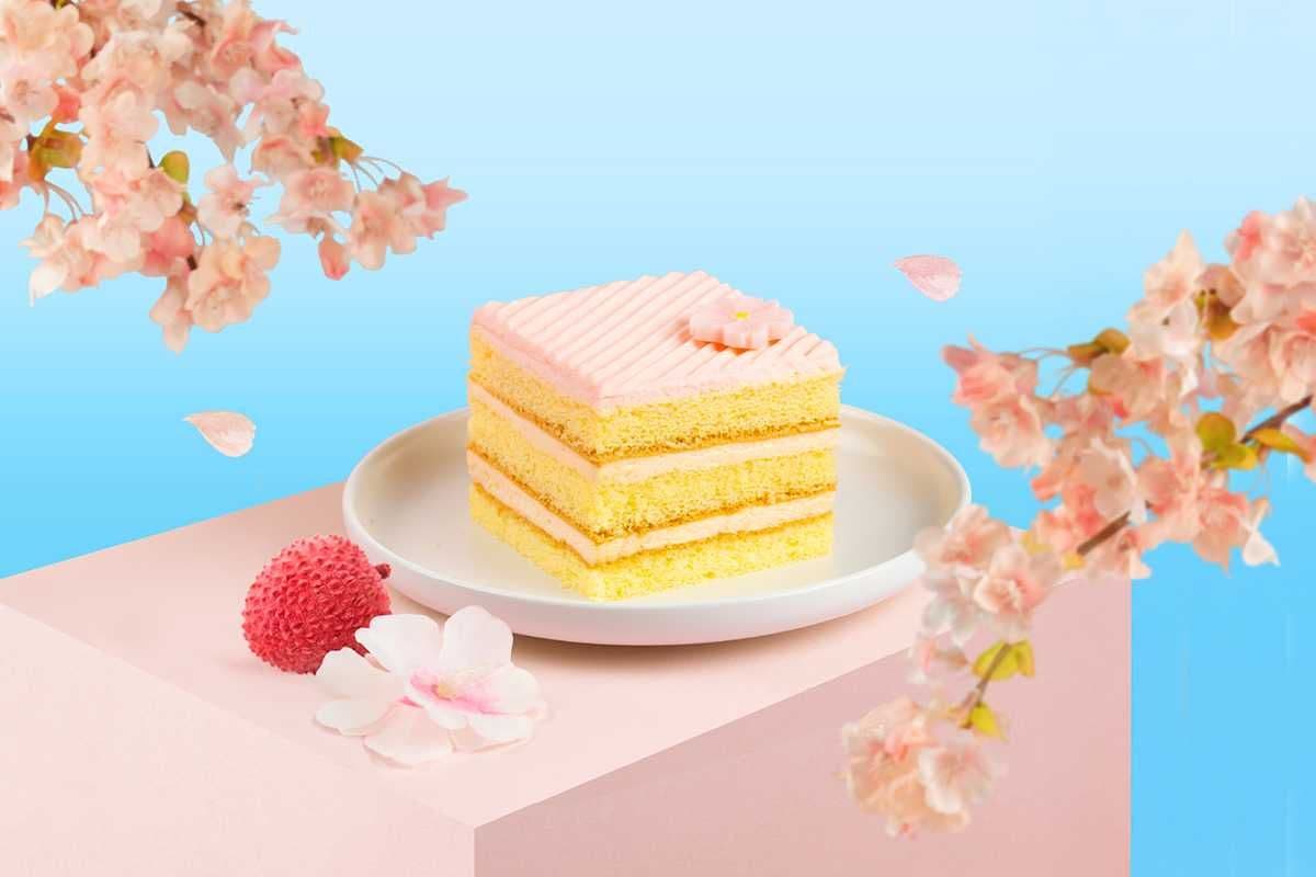 Sakura Lychee Tiramisu