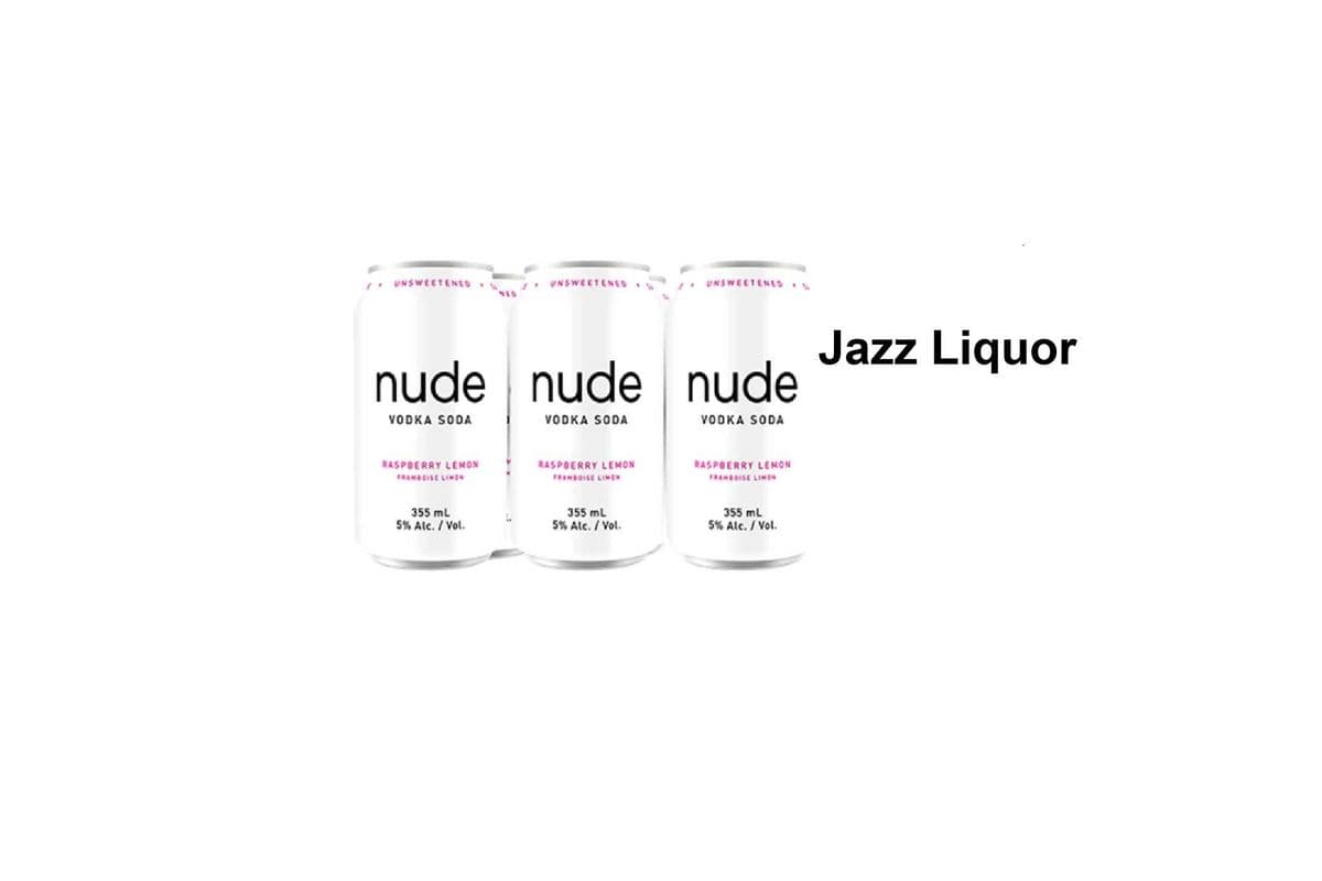 NUDE VODKA SODA RASPBERRY LEMON 6 CANS (1 x 6x355ML )