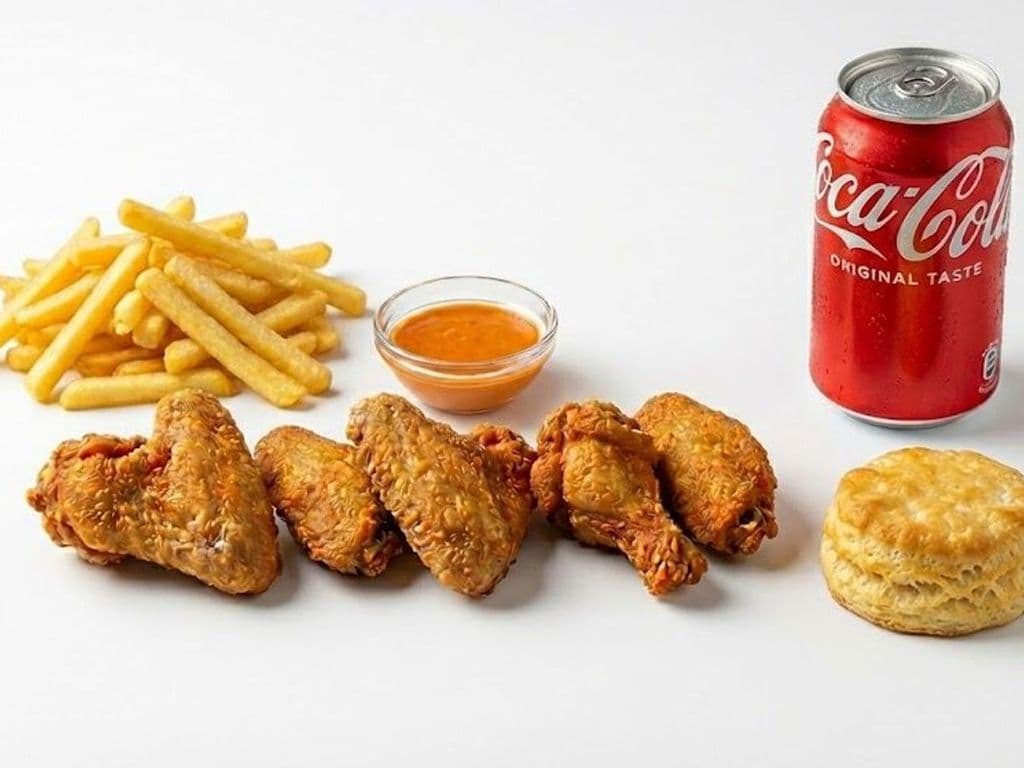 5 Pieces Wings -Meal