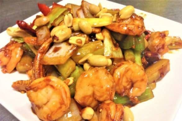 Kung Pao Tiger Prawns