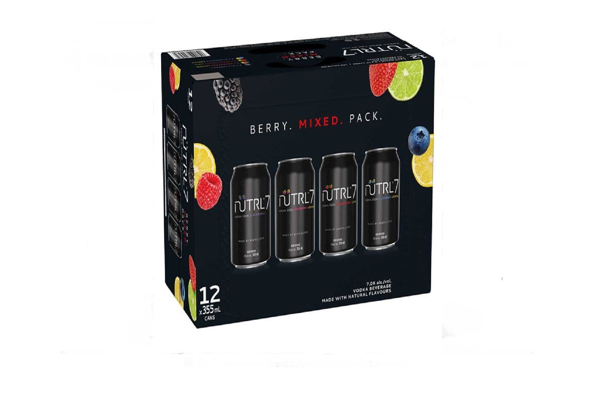 Nutrl 7 Vodka Soda Berry Mixed Pack (12 x 355ml cans)