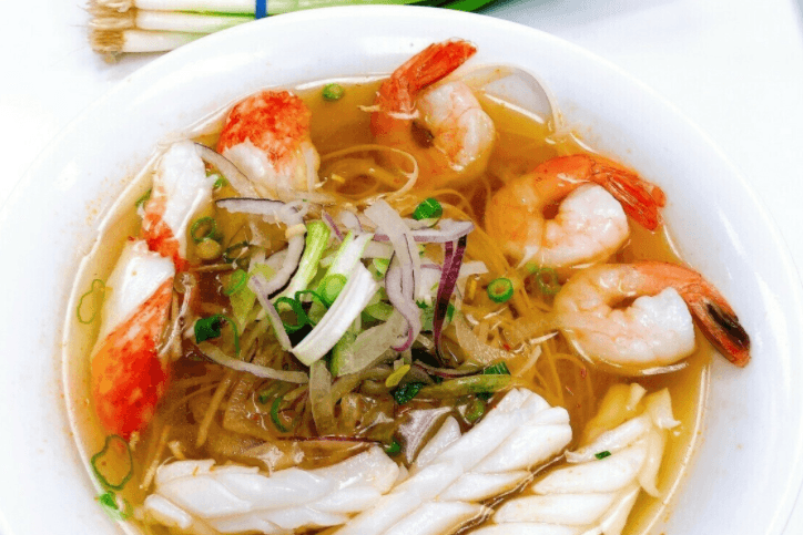 303. Seafood Rice Noodle Soup - Pho Do Bien