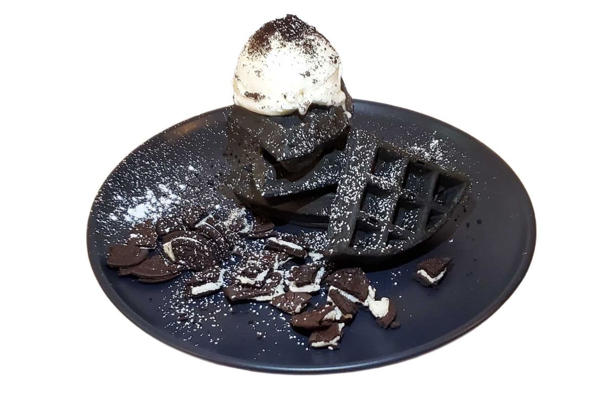 Oreo Charcoal Belgian Waffle