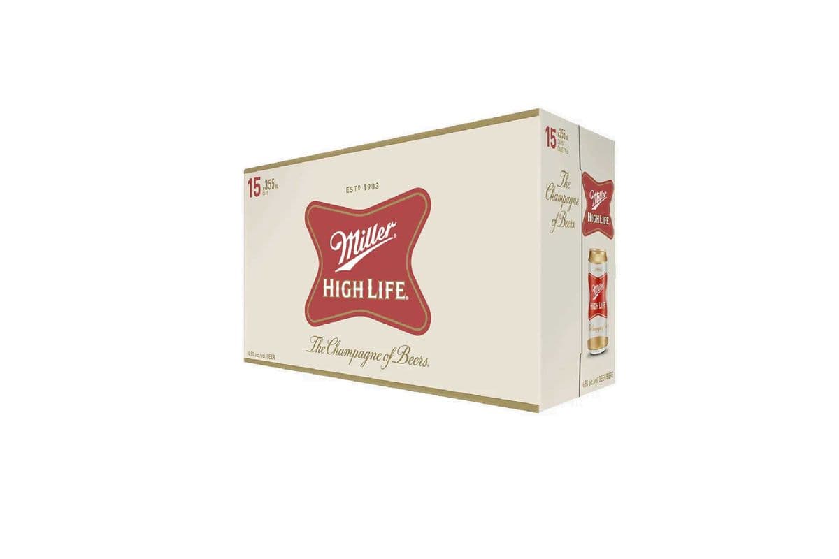 Miller High Life (15 Pack Cans) (15 x 355 ml Cans)