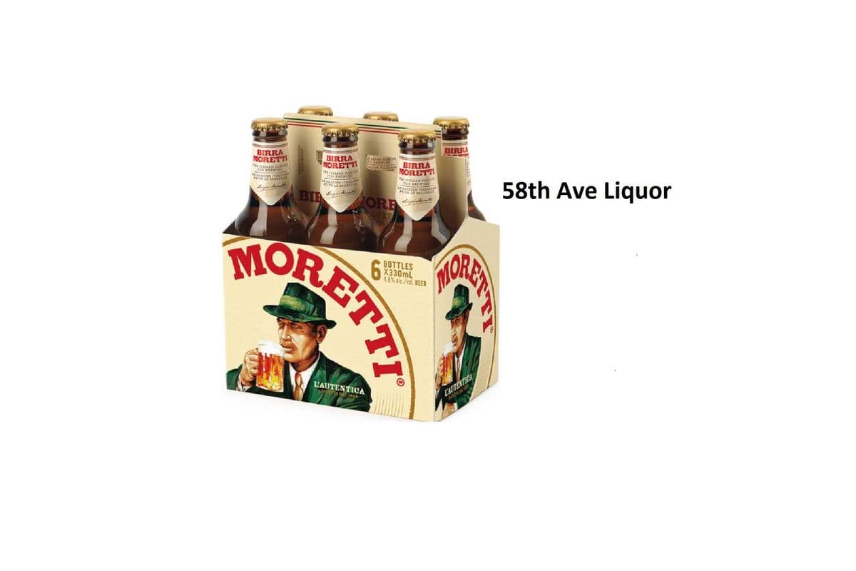BIRRA MORETTI 6 BOTTLES (1 x 6x330ML)