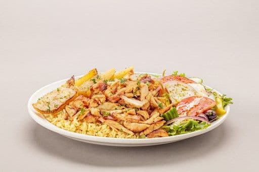 Assiette gyro au poulet (1/2 lb)