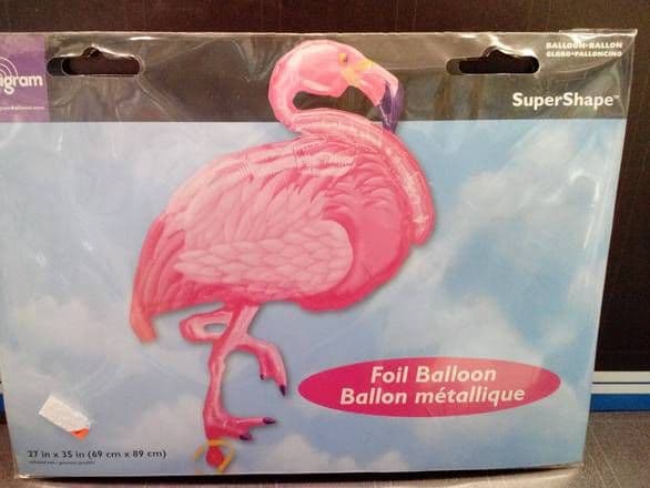 27"x35" Super Shape Foil Balloon - Pink Duck bird