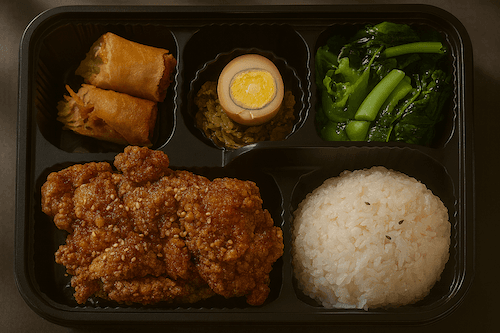 Honey Garlic Chicken Bento  / 蒜子蜜汁雞便當