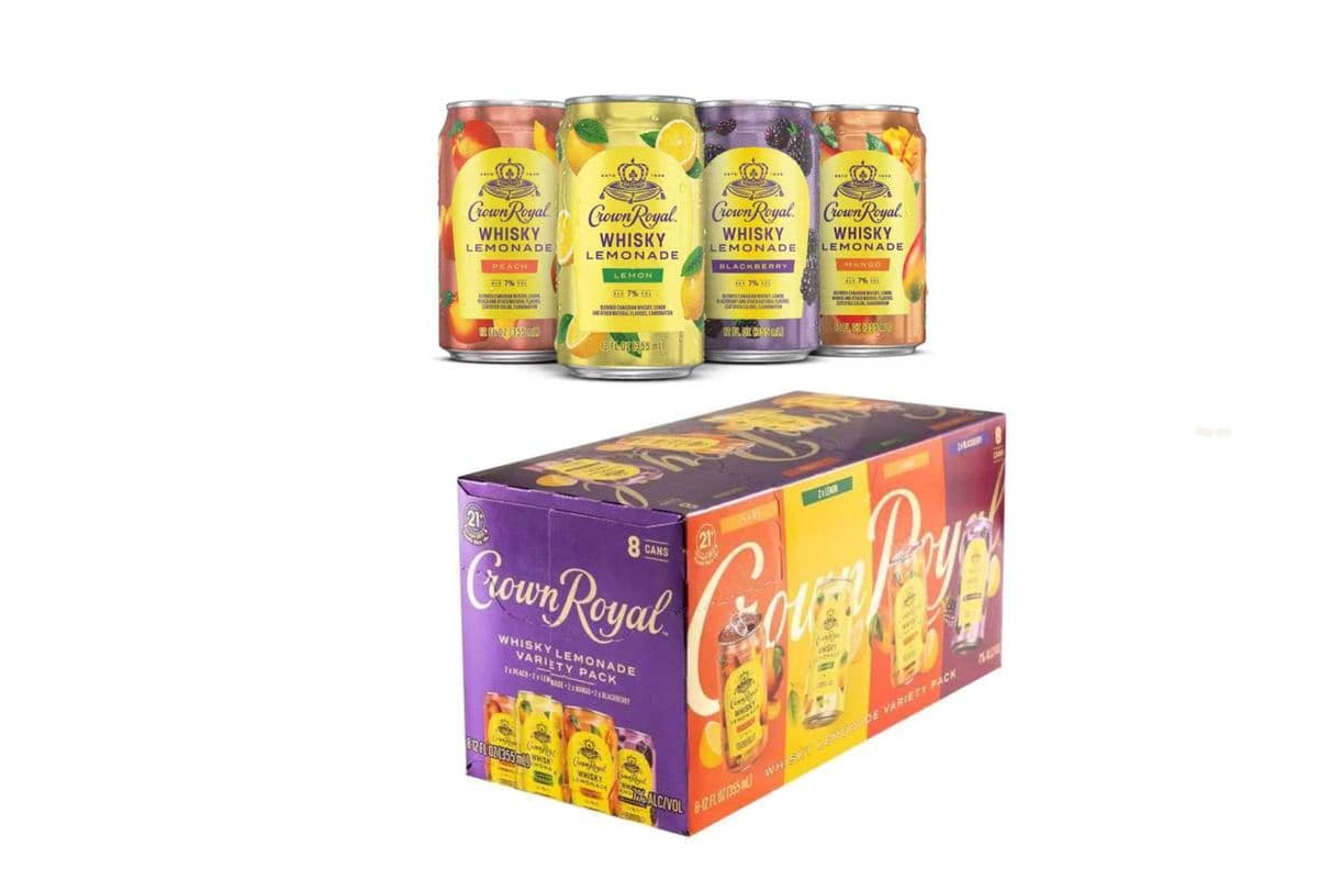 Crown Royal Whisky Lemonade Variety Pack (8 Cans) (8 x 355ml)