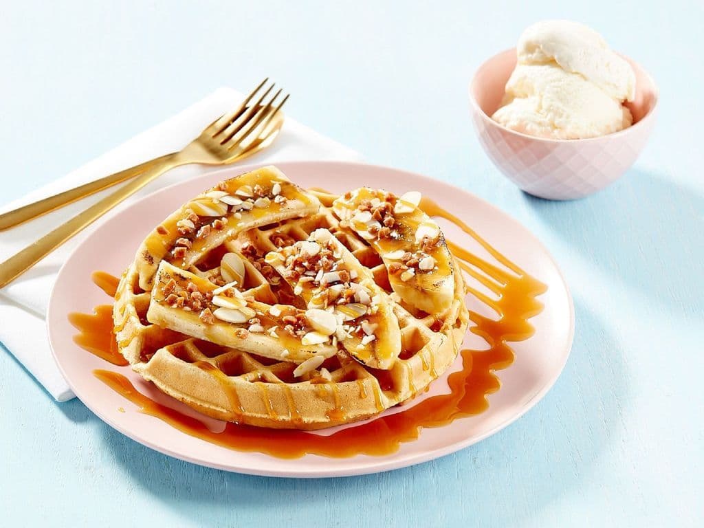 Banoffee Brulee Waffle