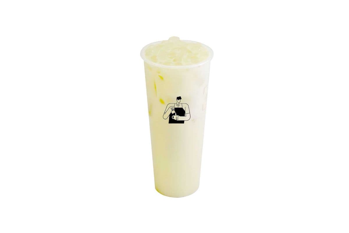Jasmine Milk Tea with Lychee Jelly Boba