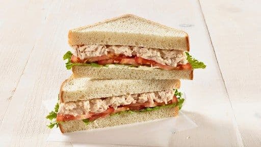 Tuna Salad Sandwich on Sliced Bread