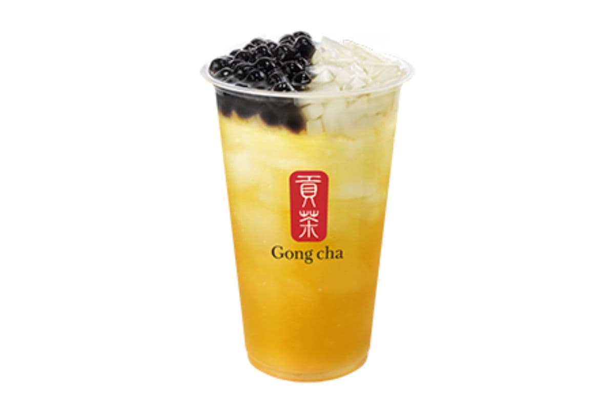 Peach Green Tea with QQ Jelly